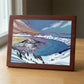 Crater Lake Winter wood panel print