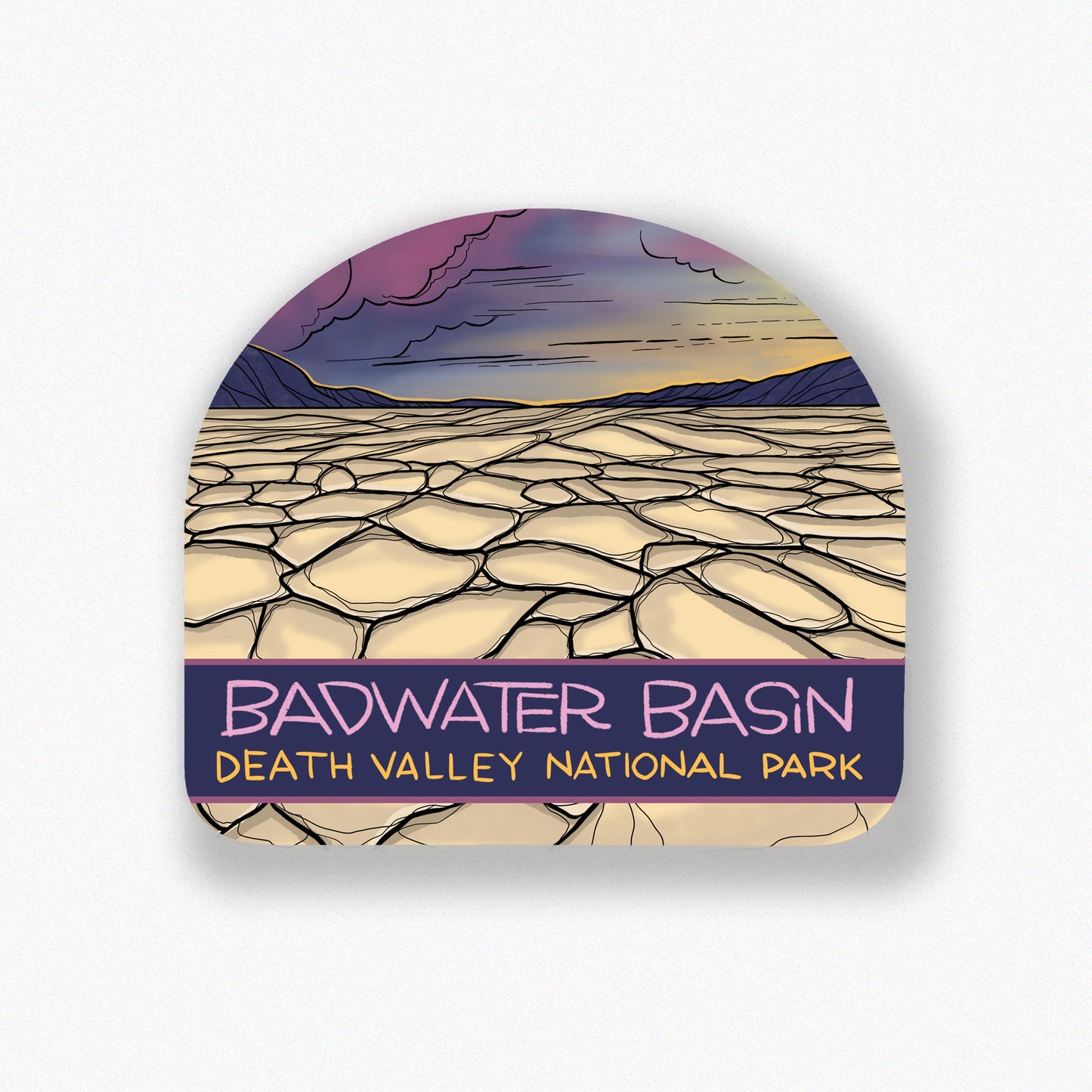 Death Valley Badwater Basin sticker