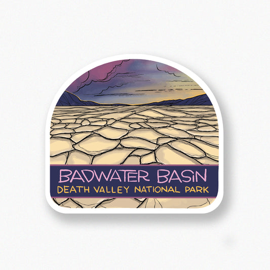 Death Valley Badwater Basin sticker