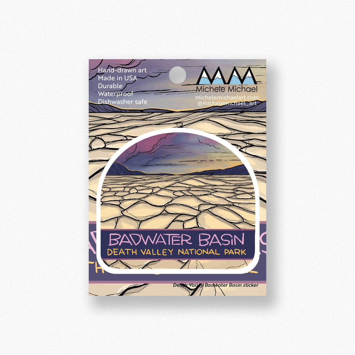 Death Valley Badwater Basin sticker