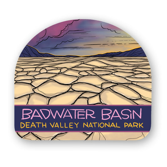 Death Valley Badwater Basin sticker