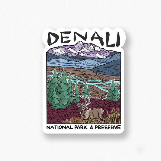 Denali Caribou sticker