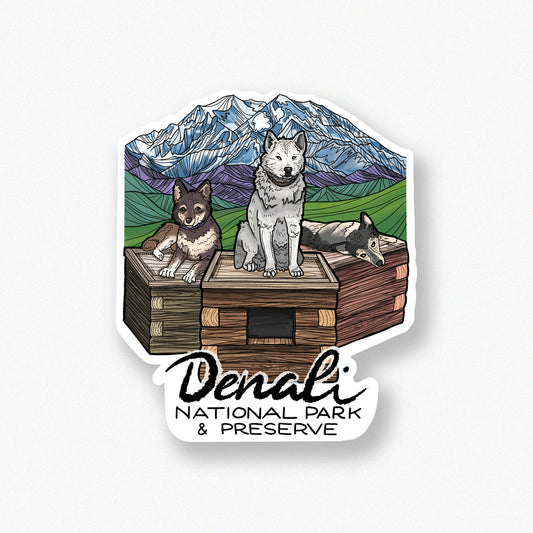 Denali Sled Dogs sticker