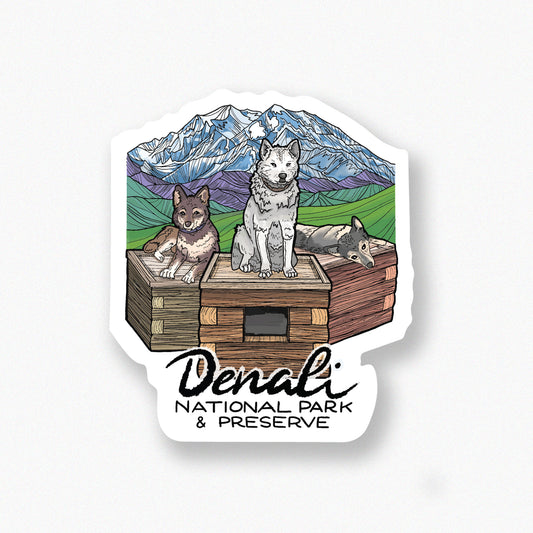 Denali Sled Dogs sticker