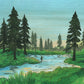 Fall River Angler wood panel print
