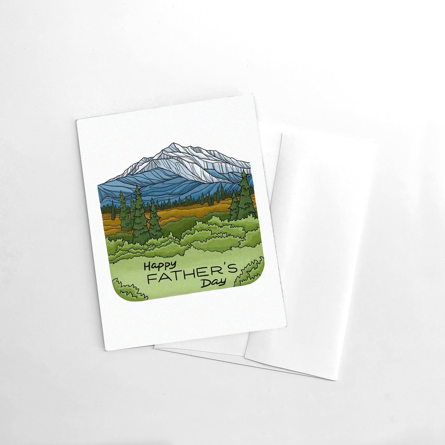 Father's Day Denali greeting card