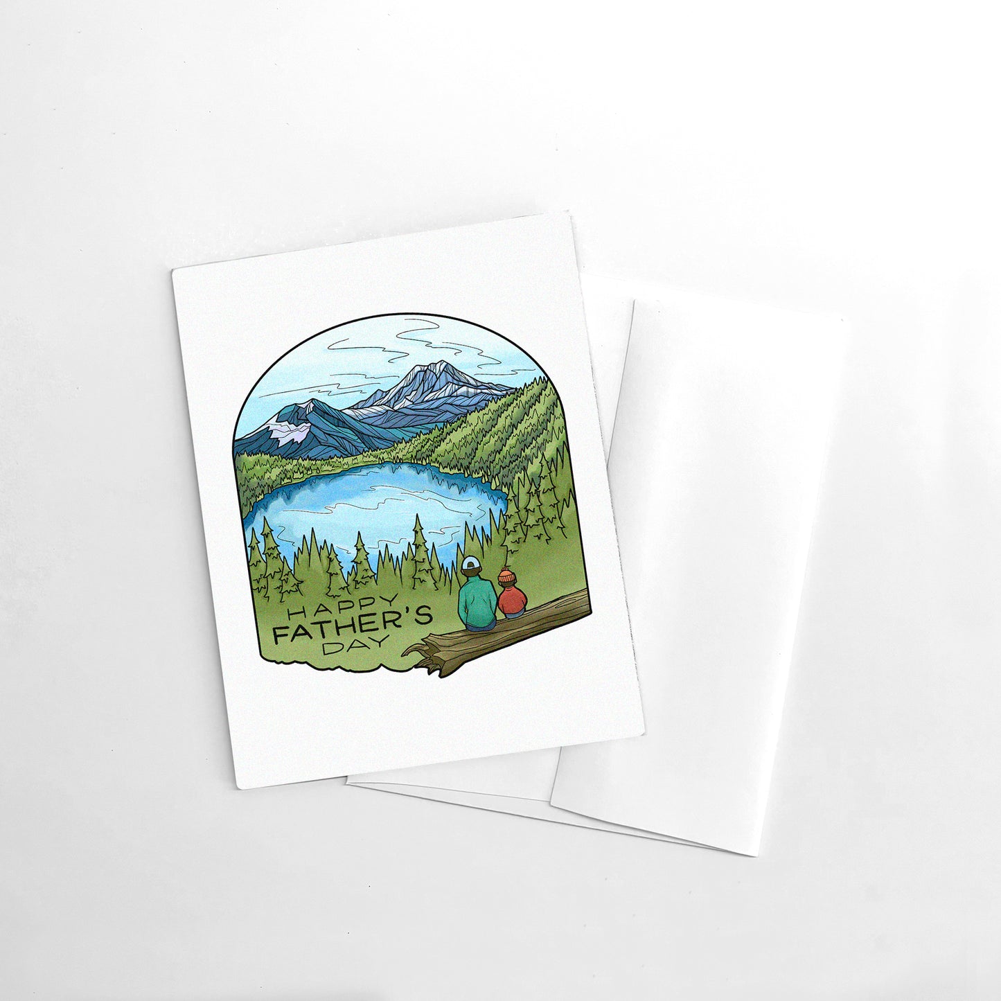 Father's Day Mount Rainier greeting card