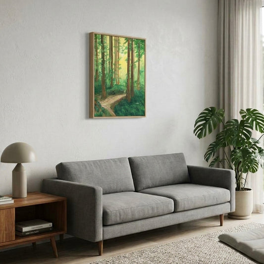 Forest Bike Ride original artwork