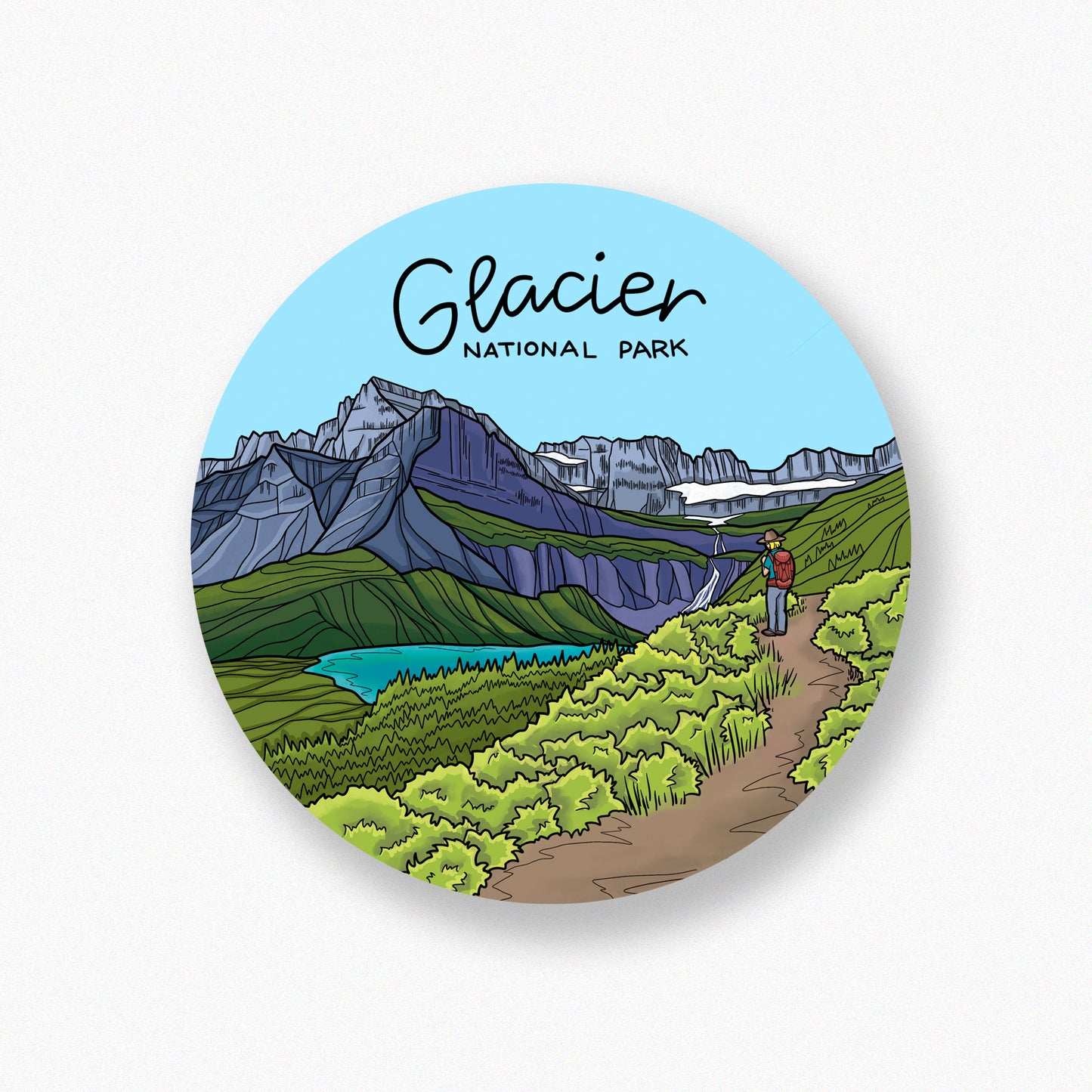 Glacier National Park, Grinnell Glacier sticker