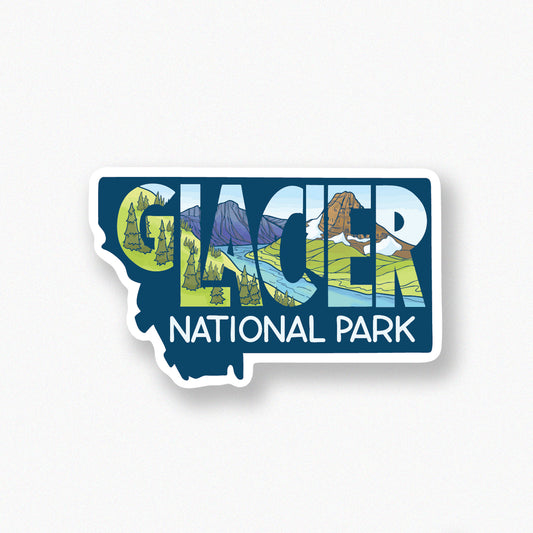Glacier Hidden Lake sticker