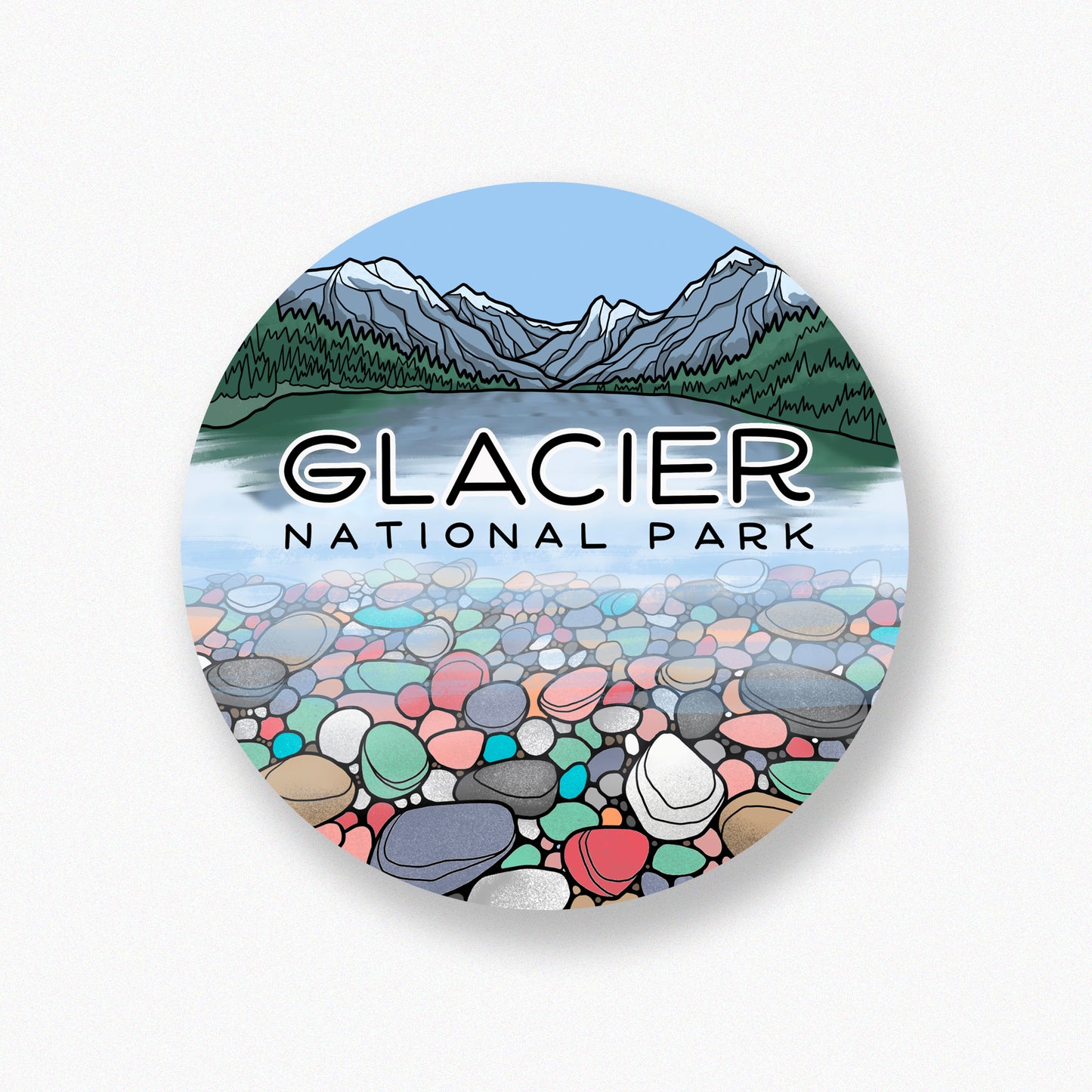 Glacier National Park, Lake McDonald sticker
