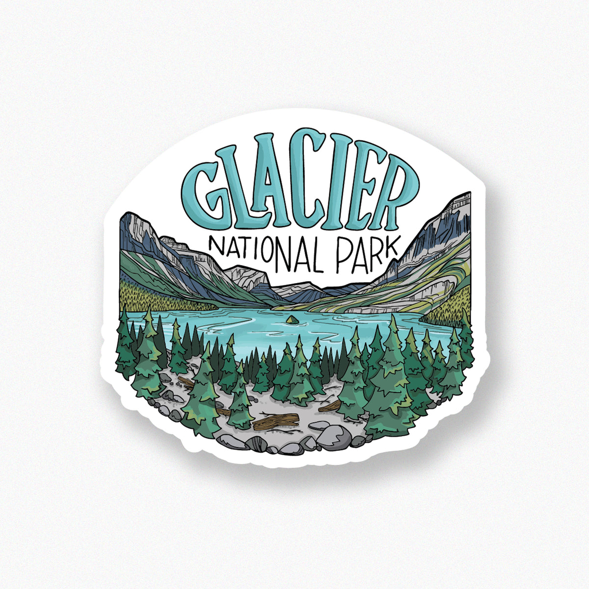 Glacier St. Mary Lake sticker