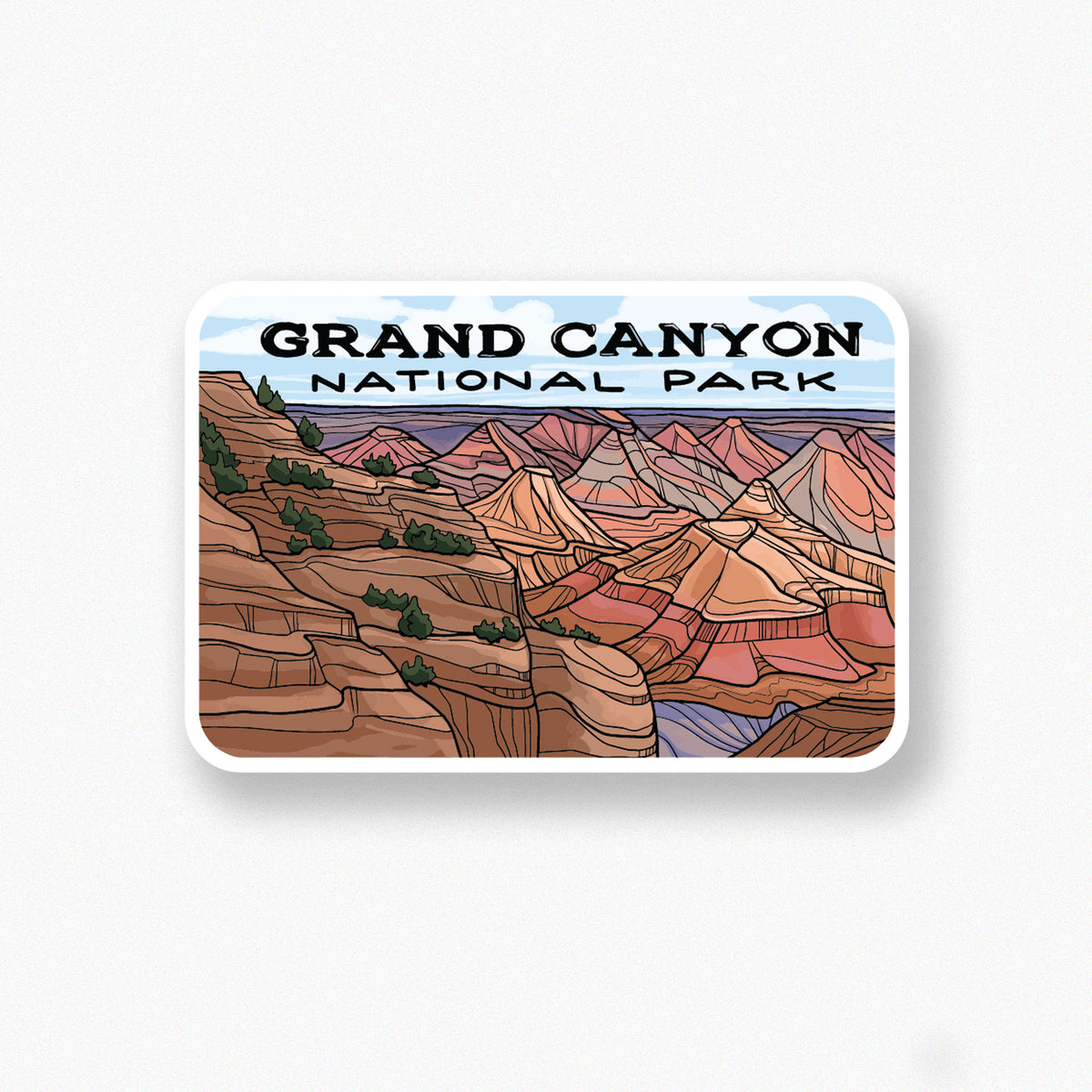 Grand Canyon Overlook sticker