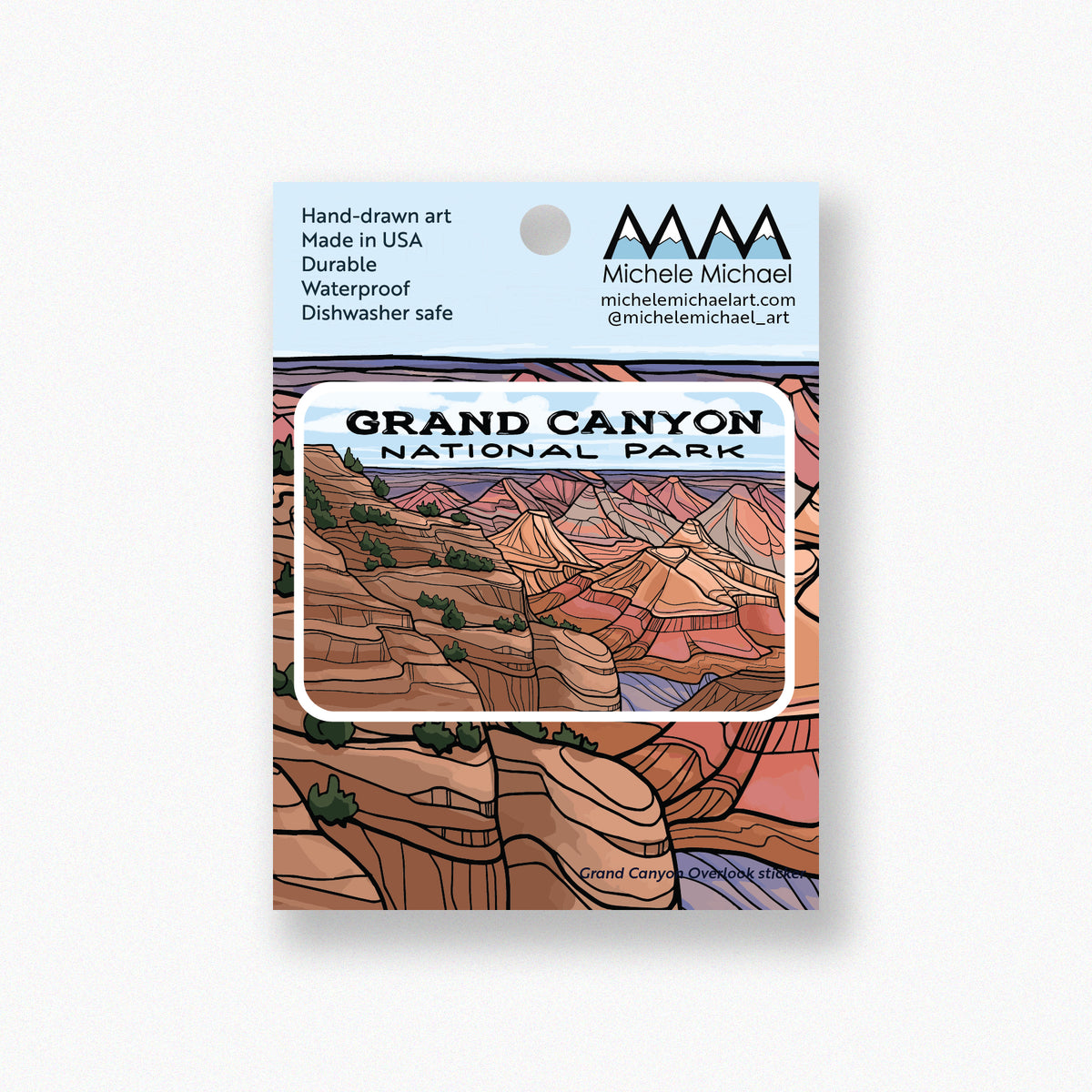 Grand Canyon Overlook sticker