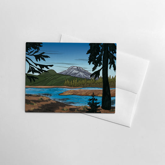Green Lakes greeting card