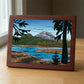 Green Lakes wood panel print