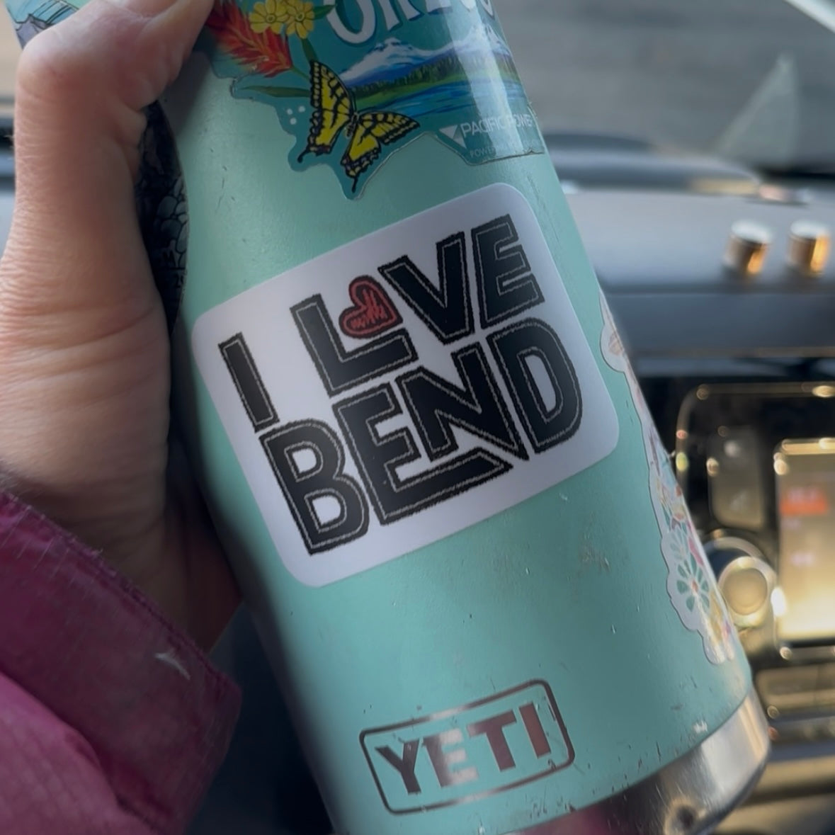 I LOVE BEND sticker