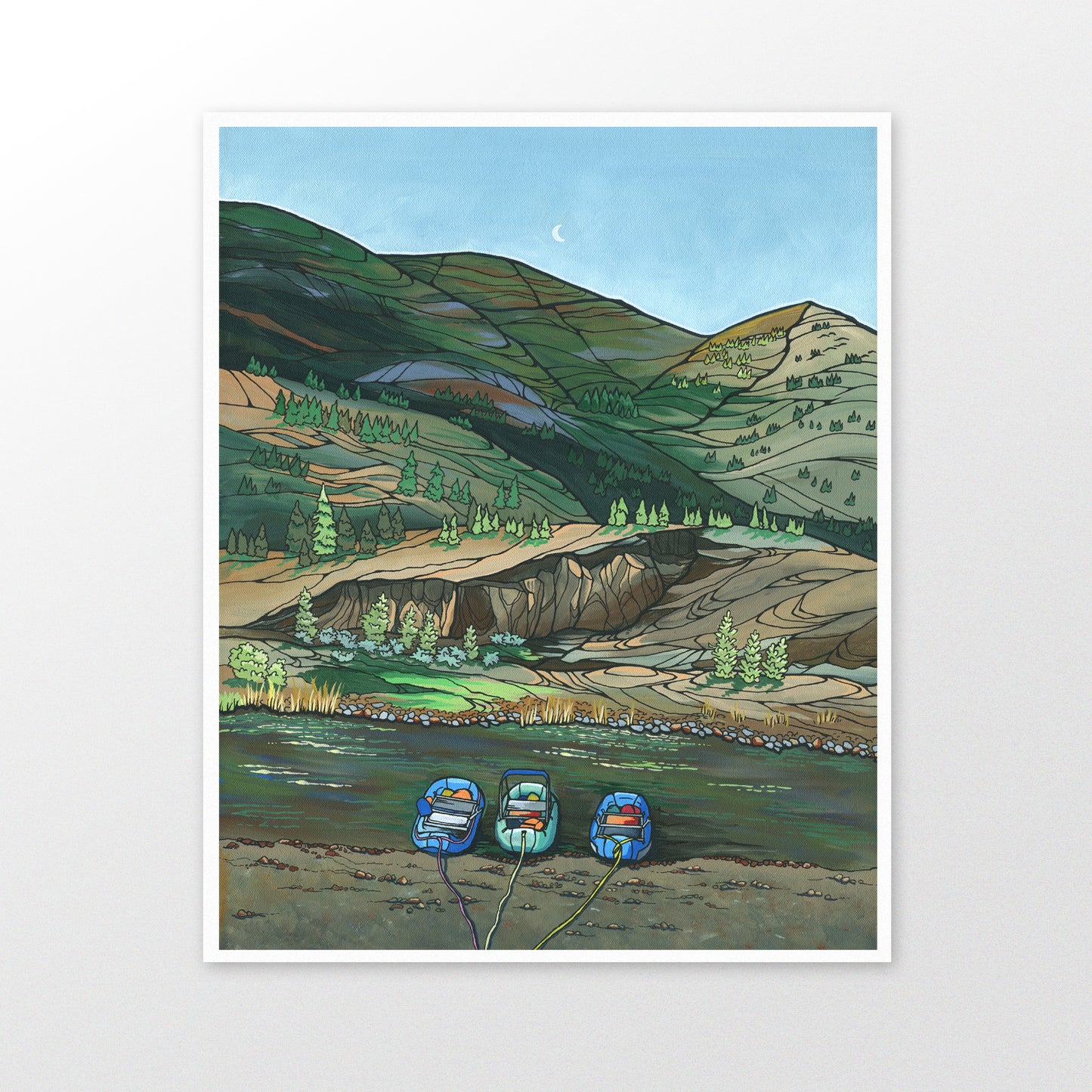 John Day Rafting art print