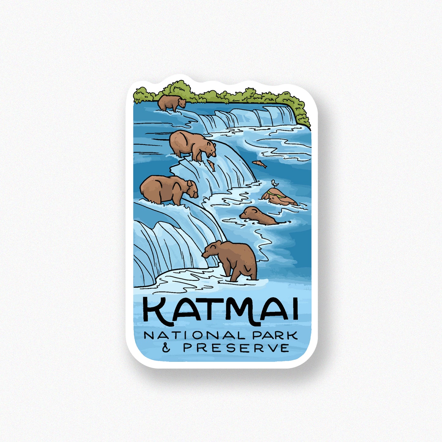 Katmai National Park sticker