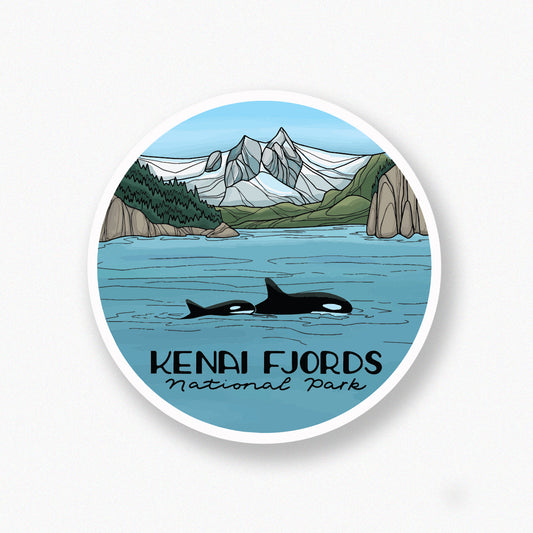Kenai Fjords Orca sticker