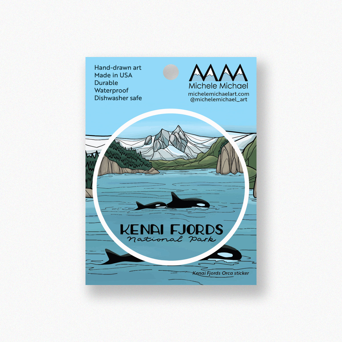 Kenai Fjords Orca sticker