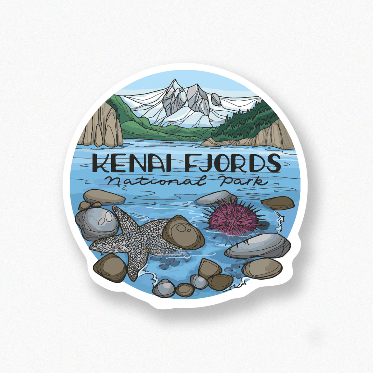 Kenai Fjords Tidepools sticker