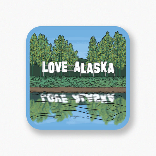 Love Alaska sticker