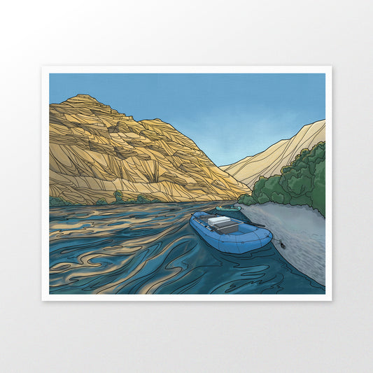 Lower Deschutes Rafting art print