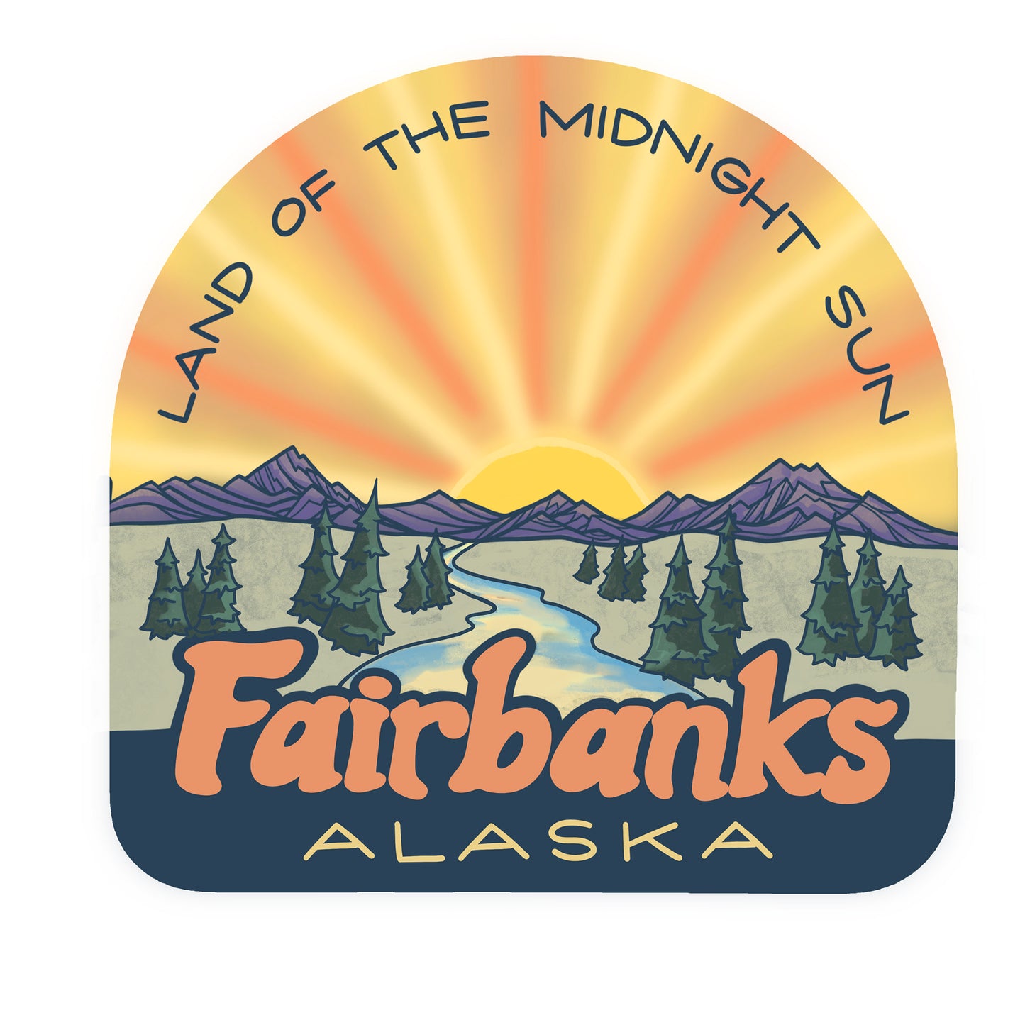 Midnight Sun Fairbanks sticker