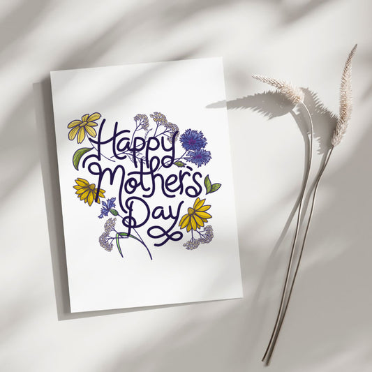 Floral Mother's Day card