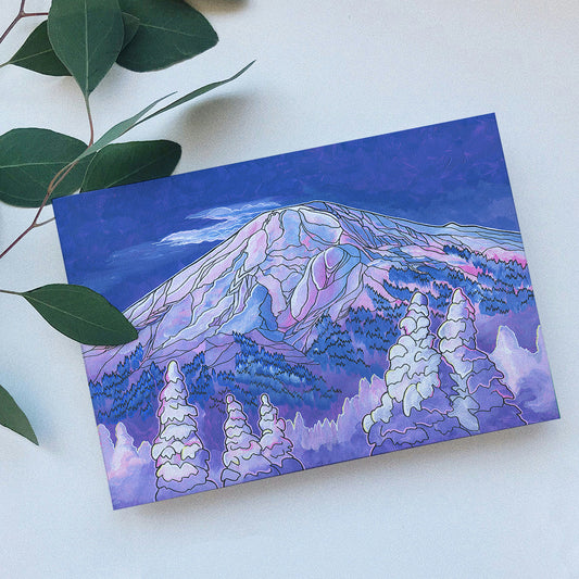 Mount Bachelor Sunrise greeting card