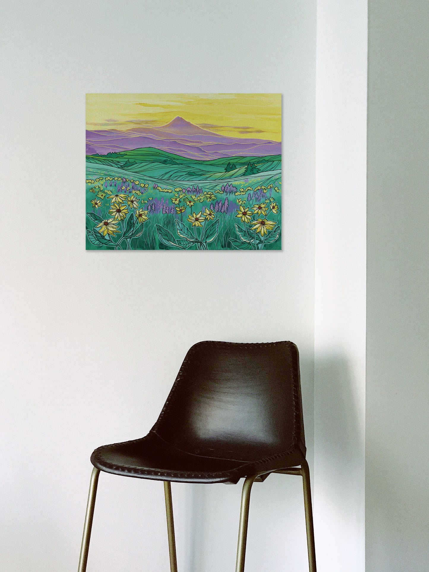 Mount Hood Wildflowers original artwork