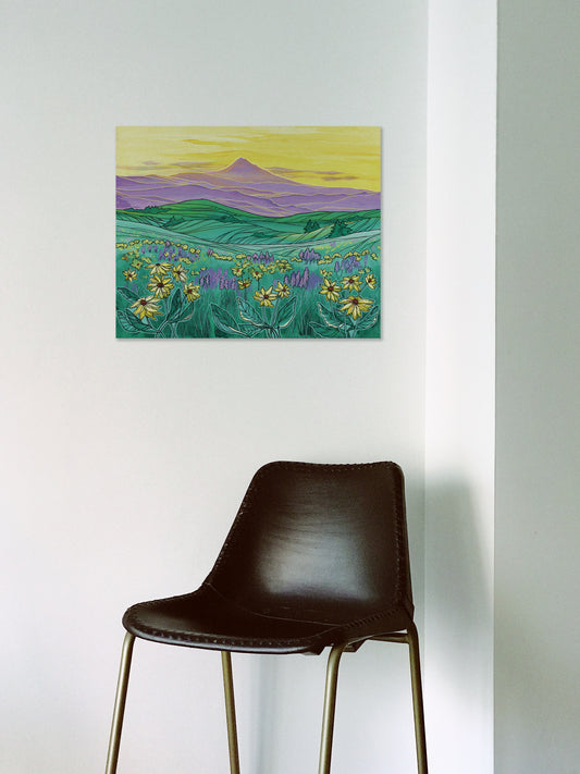 Mount Hood Wildflowers original artwork