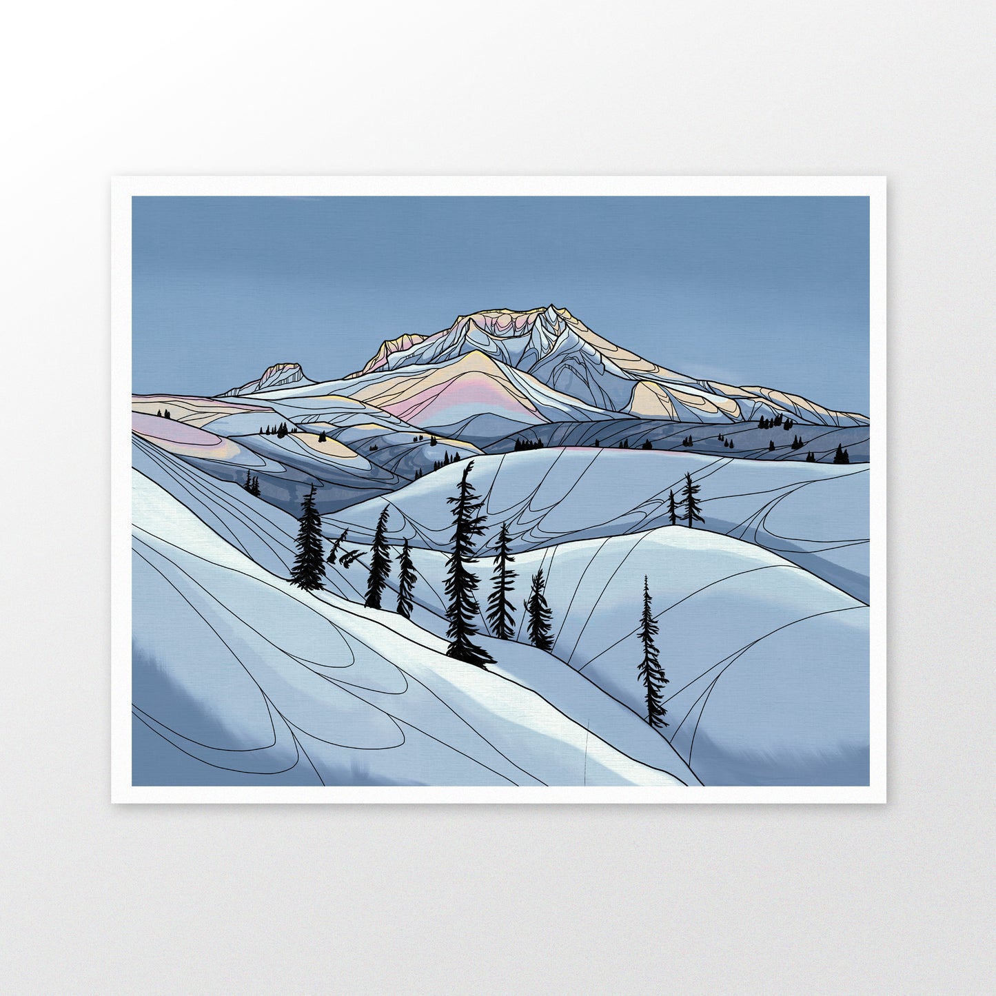 Mount Hood Winter art print