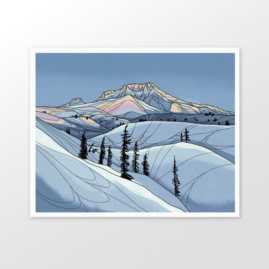 Mount Hood Winter art print