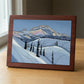 Mount Hood Winter wood panel print