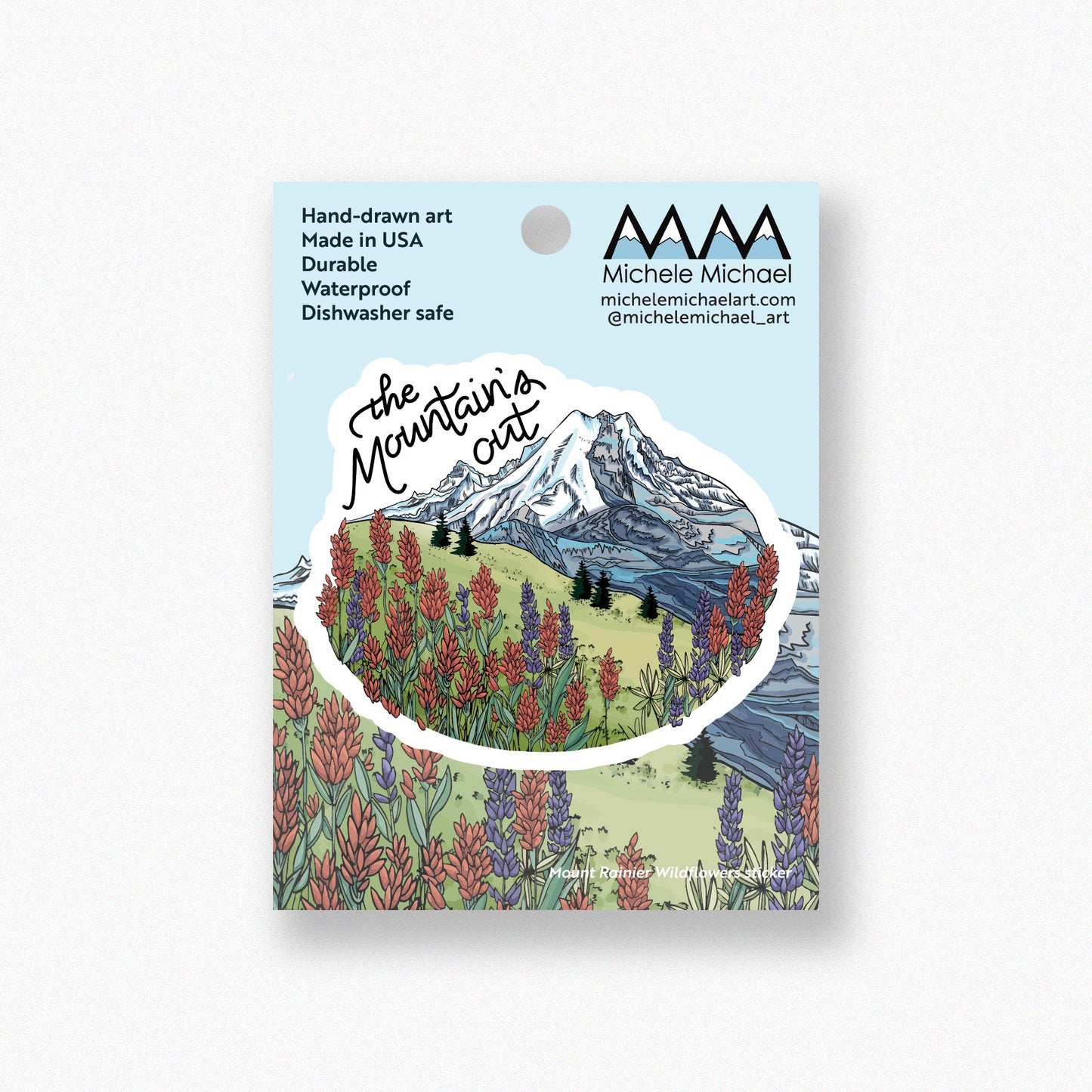 Mount Rainier Wildflowers sticker