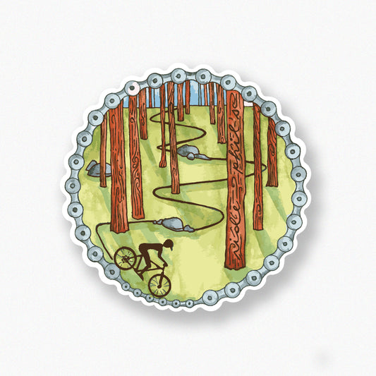 Mountain Biker sticker