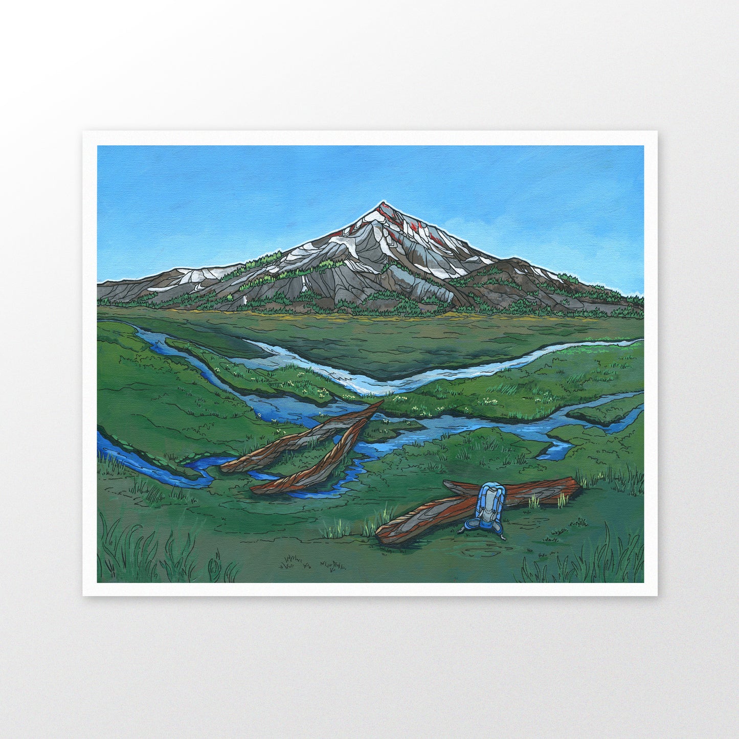 Mountain View art print