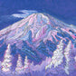 Mount Bachelor Sunrise wood panel print