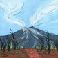 Mount Bachelor in Summer greeting card
