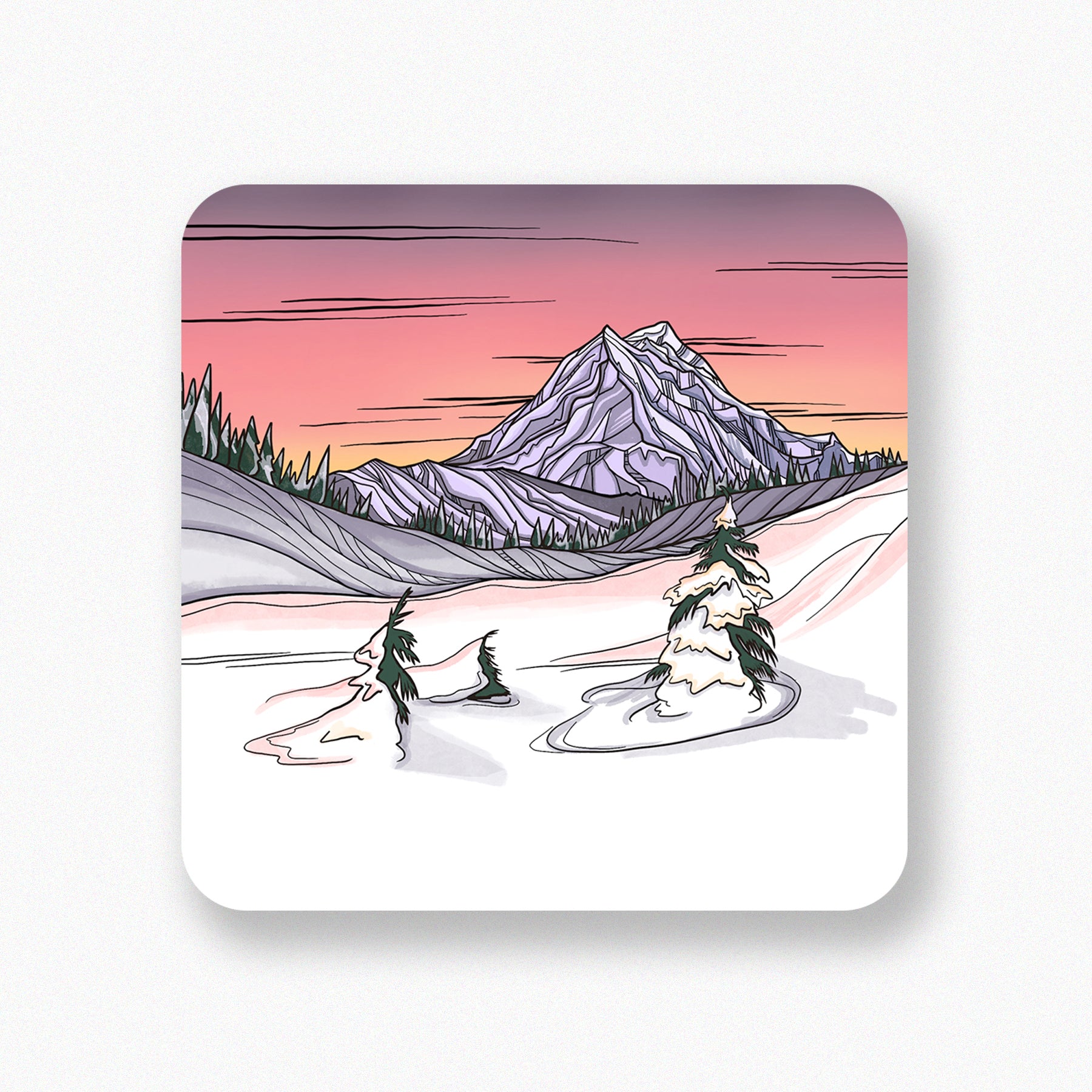 North Cascades National Park sticker – Michele Michael Art