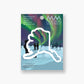 Northern Lights Alaska State Shape sticker
