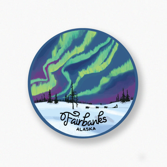 Northern Lights Fairbanks sticker