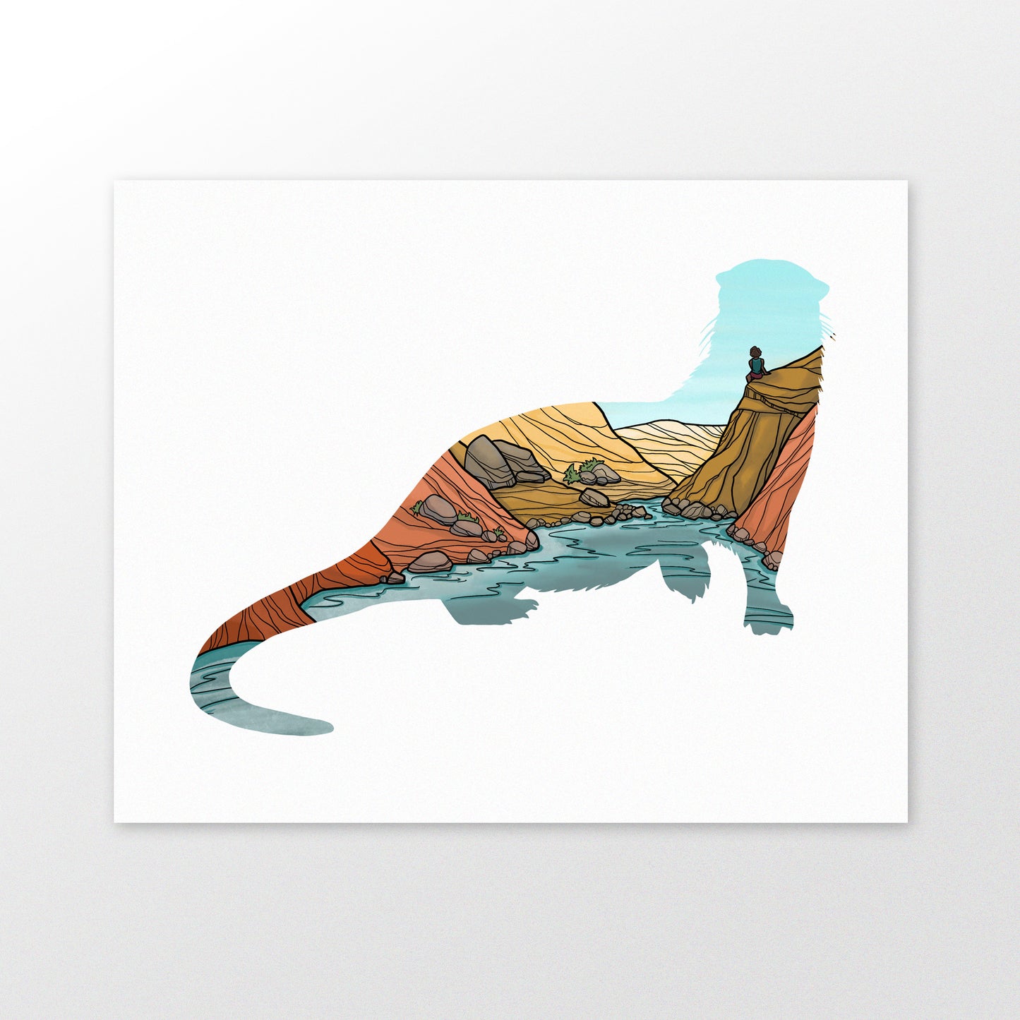 River Otter Canyon art print