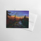 Ridgeline Sunset greeting card