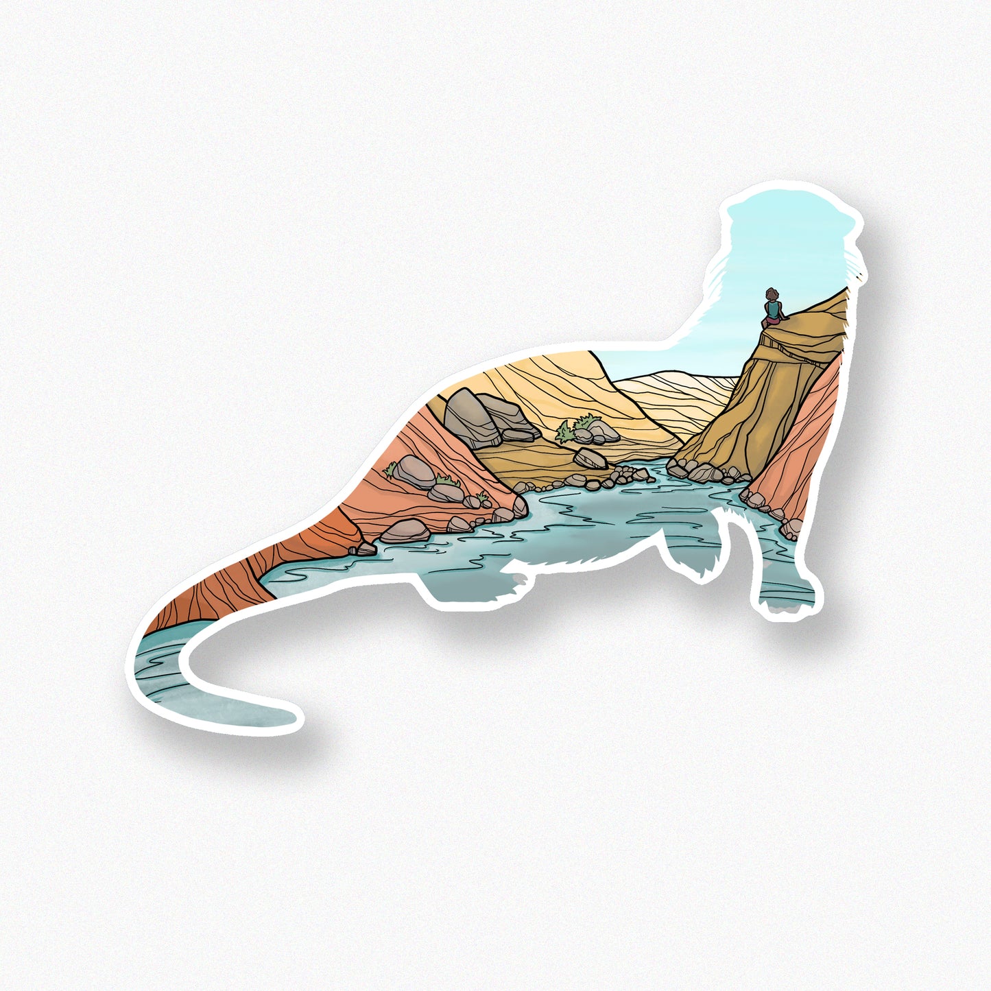River Otter Canyon sticker