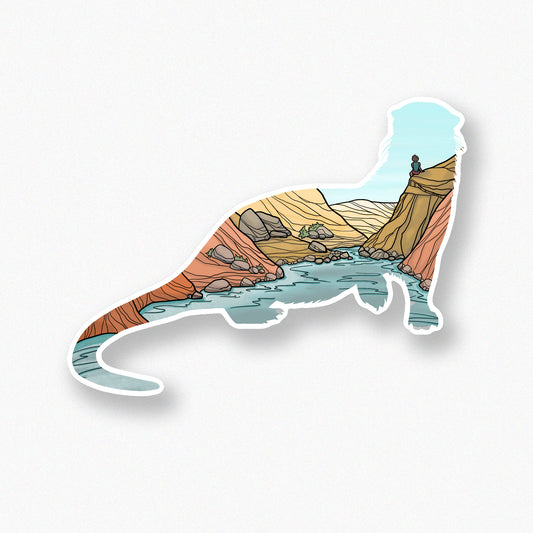 River Otter Canyon sticker