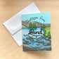 River Pup greeting card with *gift sticker*