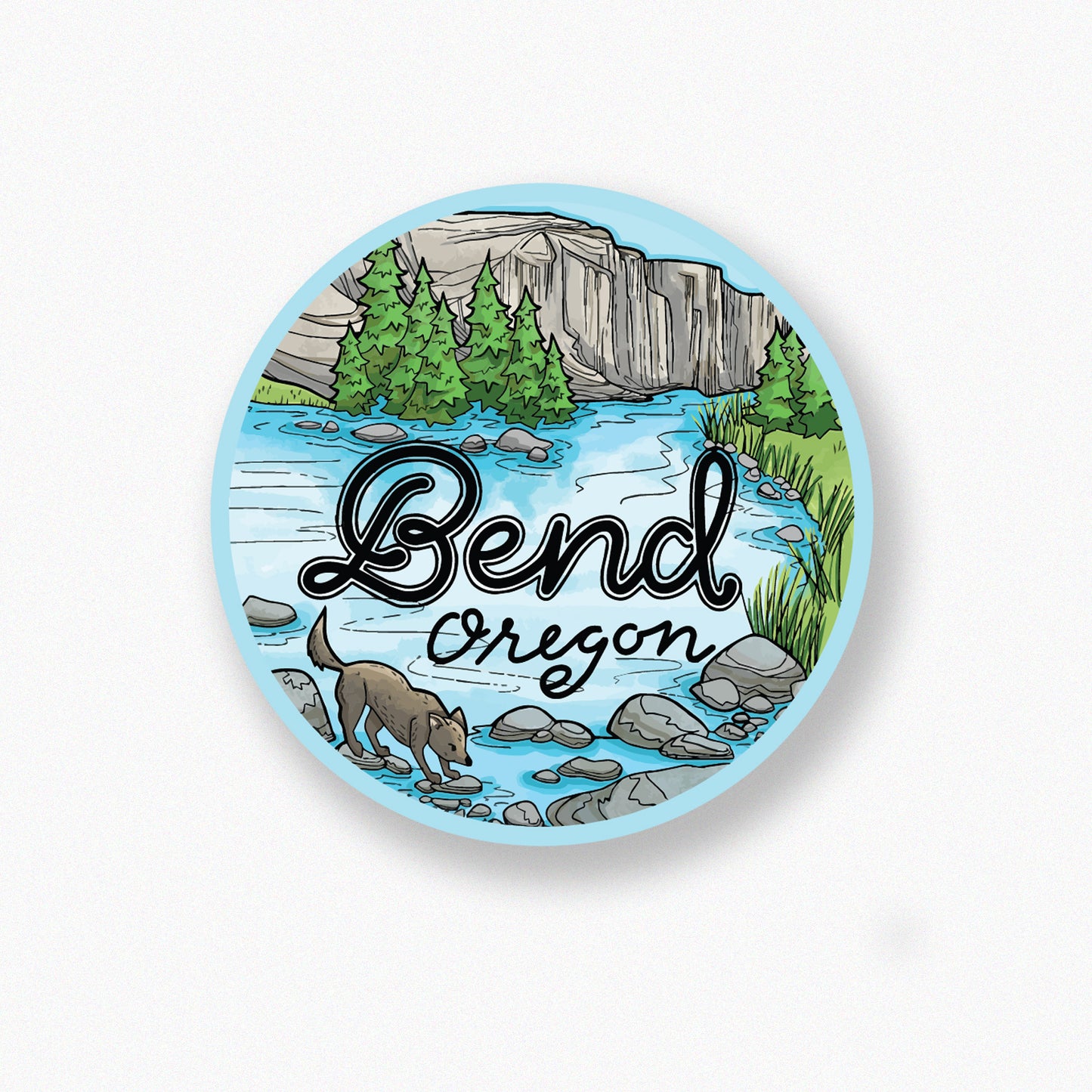 River Pup sticker
